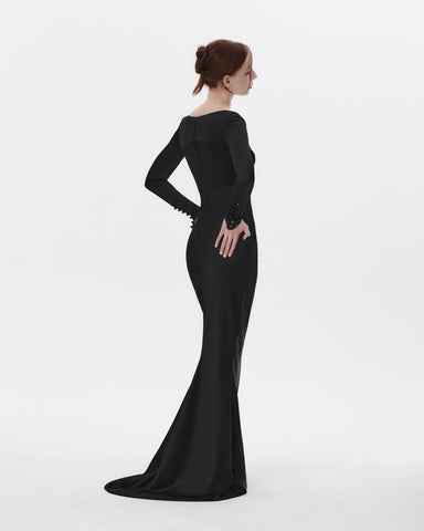 The Evening Dress in Silk satin | Made-to-Order