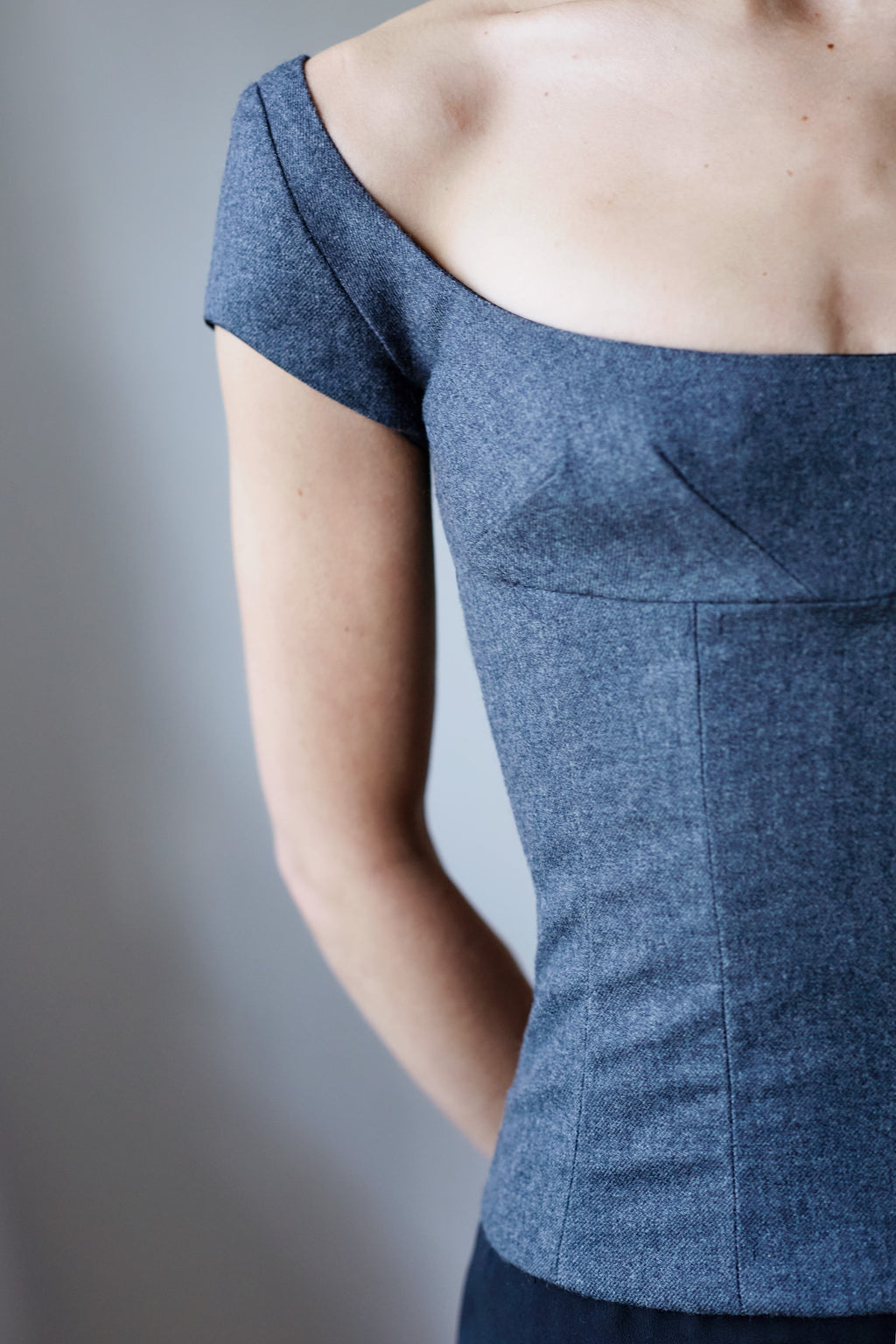 The Demi Cup Corselette in Wool