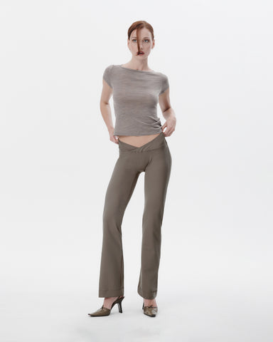 The Trouser in Brushed Ponte