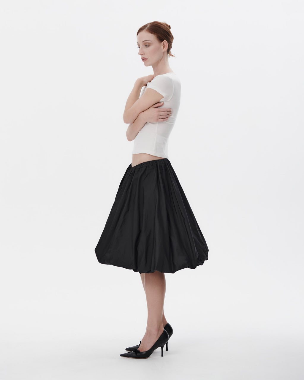 The Polonaise Skirt in Silk Taffeta