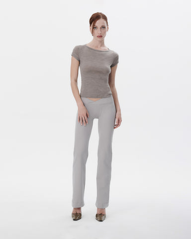 The Trouser in Brushed Ponte